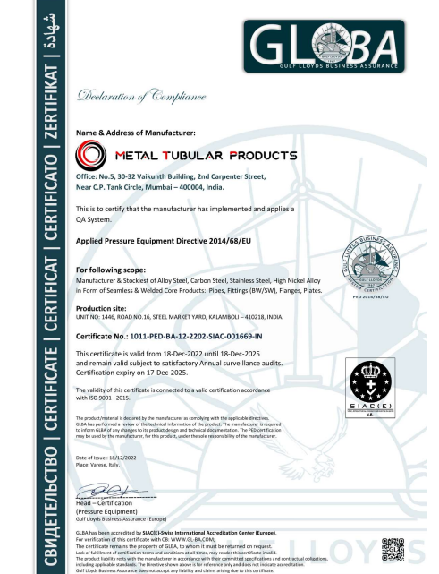 ISO 45001 Certificate